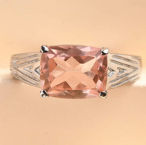 Morganique Quartz 3.50 ctw Solitaire Ring - Picture 4 of 6